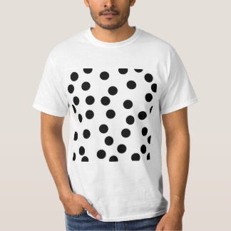 Black and White Dalmatian Spot Pattern. T-Shirt