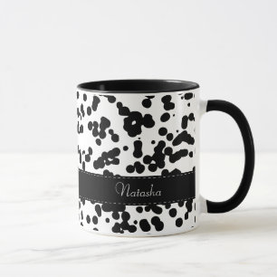 Black and White Dalmatian Spots Mug