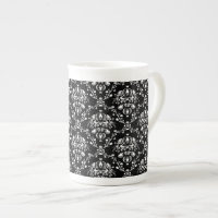 Black and White Damask
