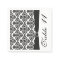 Black and White Damask Table Number Card