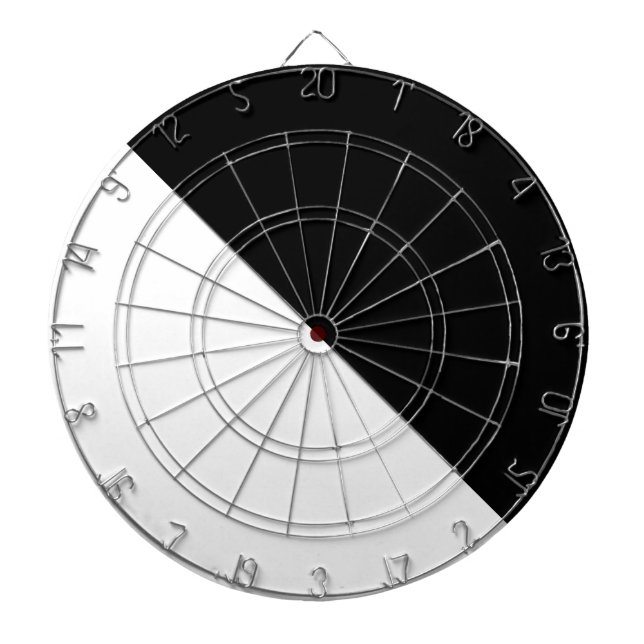 Black and White Dartboard (Front)
