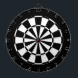 Black and White Dartboard<br><div class="desc">Black and white dart board.</div>