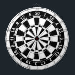 Black and white dartboard<br><div class="desc">Black and white art</div>