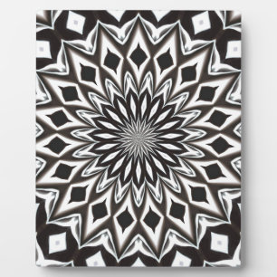Black And White Decorative Mandala Plaque