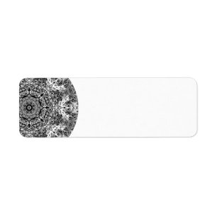 Black and White Decorative Round Pattern.
