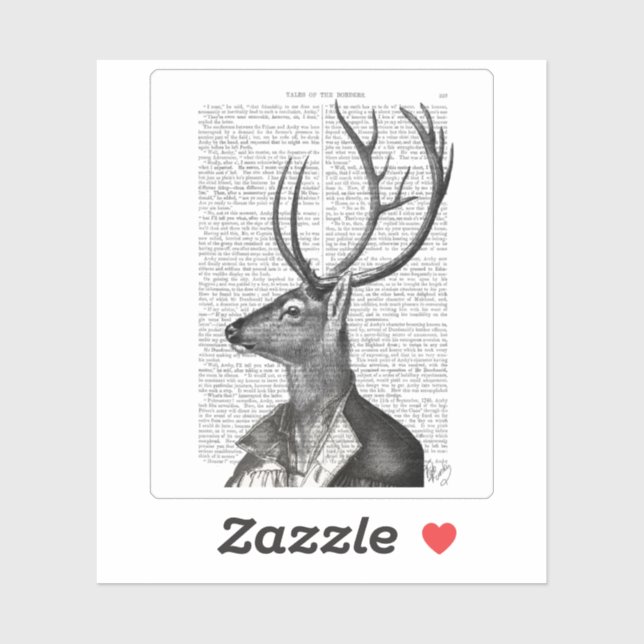 Black and White Deer Portrait (Sheet)