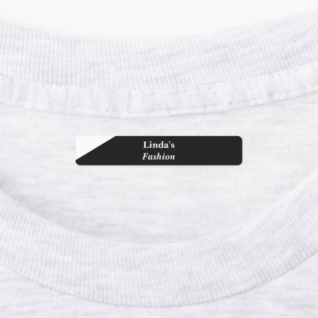 Black and white diagonal line employee (Affixed)