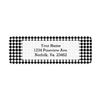 Black And White Diamond Pattern by Shirley Taylor