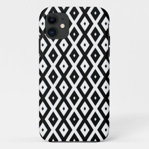 Black and white diamond pattern Case-Mate iPhone case