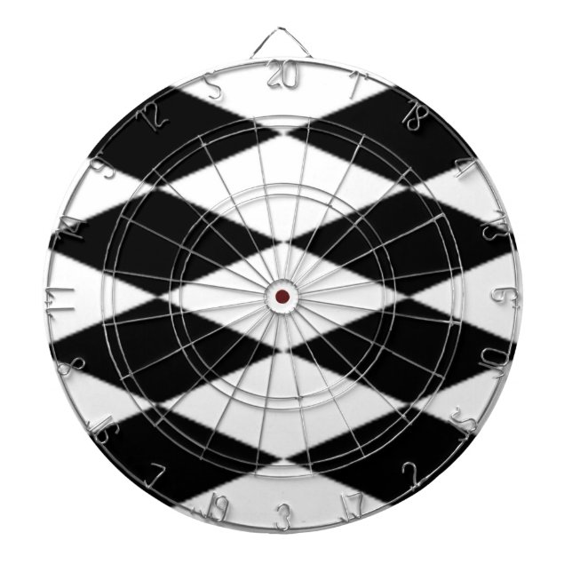 BLACK AND WHITE DIAMONDS DARTBOARD (Front)