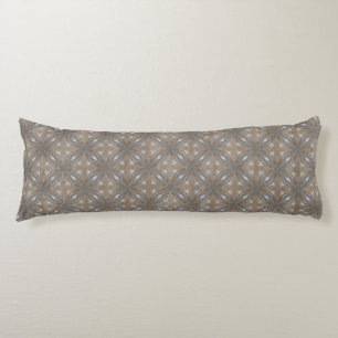 Black and White Diamonds with Waves Body Cushion