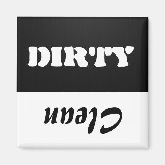 Black and White Dishwasher Magnet