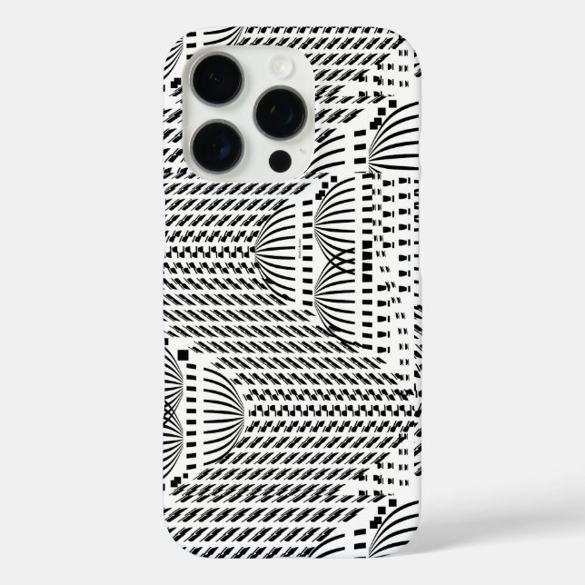 BLACK AND WHITE DOMES Case-Mate iPhone CASE (Back)