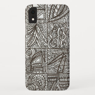 Black And White Doodle Case-Mate iPhone Case