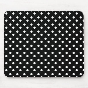 Black and White Dots Mousepad