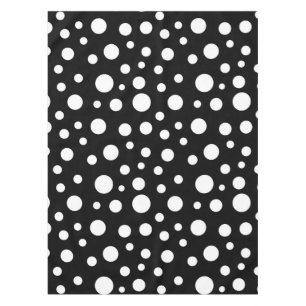 Black and White Dots Tablecloth