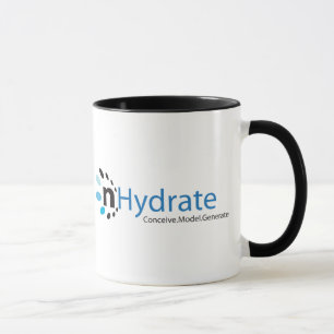 Black and White Double Logo Coffee Mug