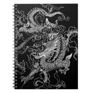 Black and White Dragon Notebook