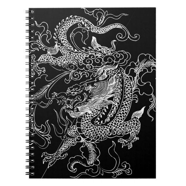 Black and White Dragon Notebook (Front)