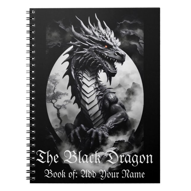 	Black and white dragon Notebook (Front)