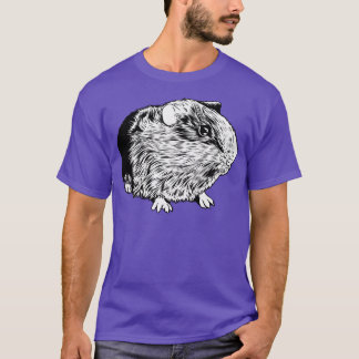 Black and white drawing guinea pig T-Shirt