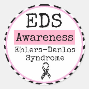 Black and White Ehlers-Danlos syndrome EDS Sticker