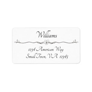 Black and White Elegant Address Labels