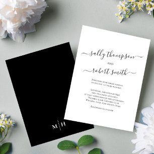 Black and White Elegant Classic Script Template