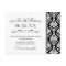 Black and White Elegant Damask Save the Date
