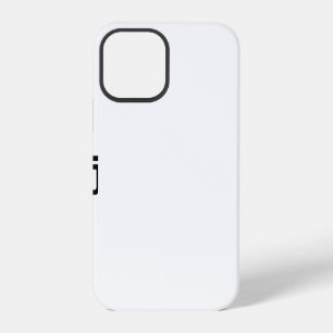Black And White Elegant Modern Minimal Monogram iPhone 12 Pro Case