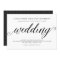 Black and White Elegant Script Wedding Invitation