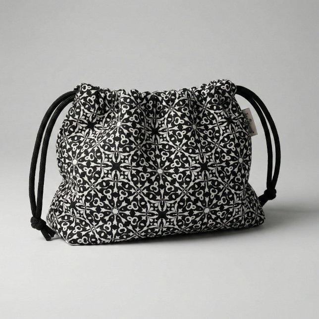 Black and White Elegant Vintage Damask Pattern Fabric (Creator Uploaded)