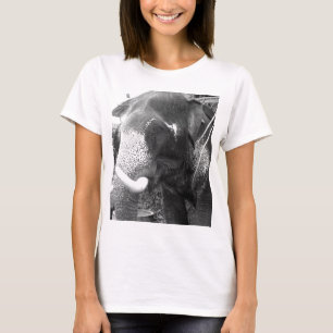 Black and White Elephant T-Shirt
