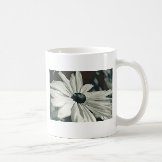Black and White - Eyed Susan Coffee Mug (Right)