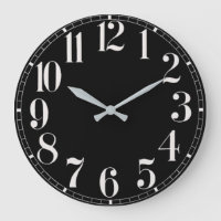 Black and White Face Wall Clock