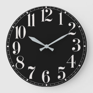 Black and White Face Wall Clock