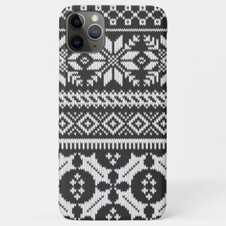 Black And White Fair Isle Knit Sweater Case-Mate iPhone Case