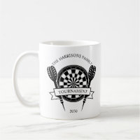 Black and White Family Custom Name Dart