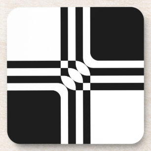 Black and white fantasy coaster