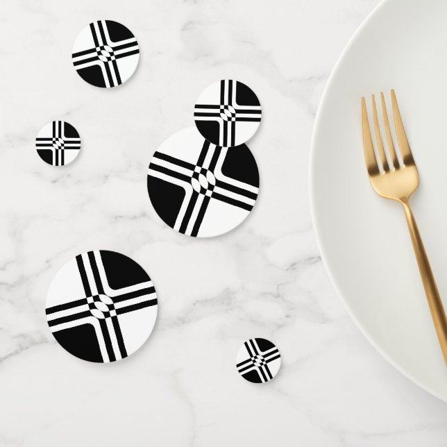 Black and white fantasy confetti (Group)