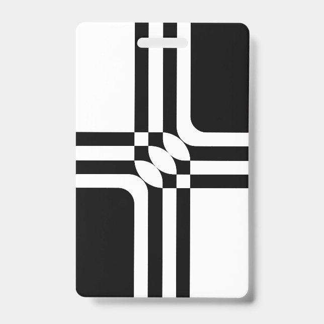 Black and white fantasy ID badge (Front)