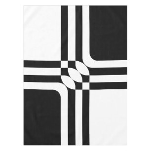 Black and white fantasy tablecloth