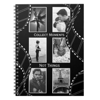 Black and White Film Reel Custom Photo Notebook