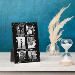 Black and White Film Reel Plaque