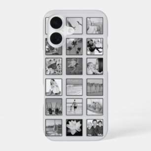 Black and White Filtered Photo Collage iPhone 16 Case