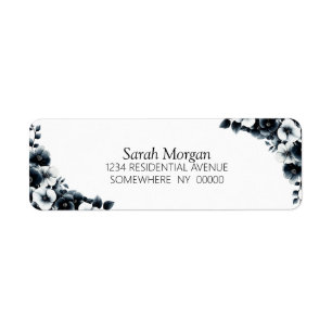 Black and White Floral