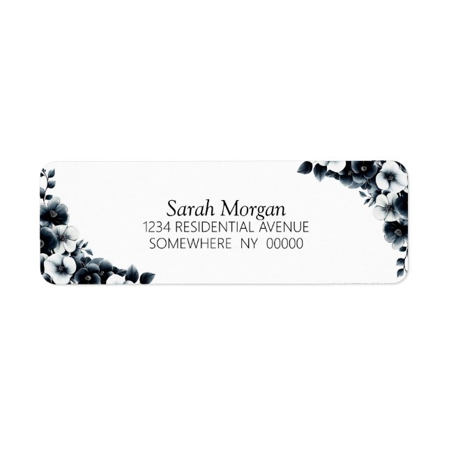 Black and White Floral (Front)