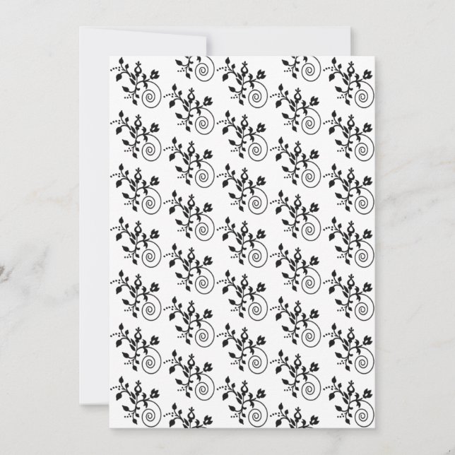 Black and White Floral Paper (Front)
