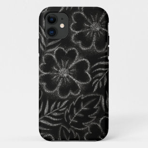 Black and White Floral Pattern Case-Mate iPhone Case