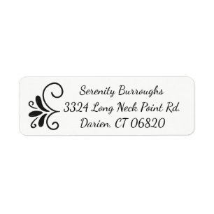 Black And White Floral - Wedding Party